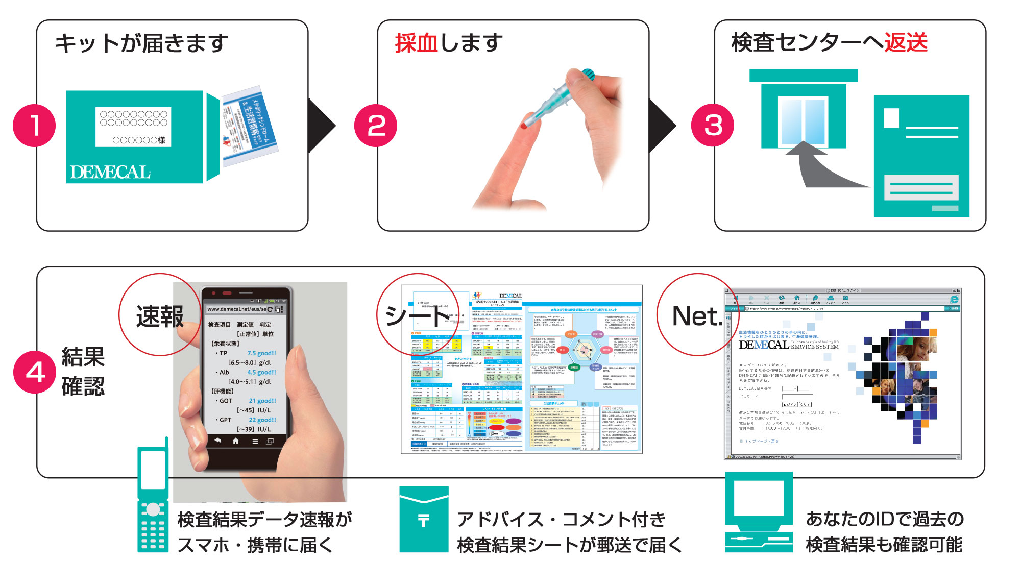 DEMECAL検査の流れ